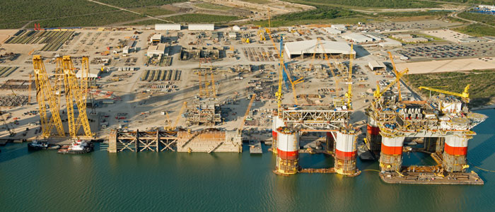 Kiewit Offshore Arial View